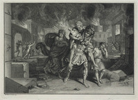 KG 12039
<br/>
Aeneas redt Anchises uit het brandende Troje
<br/>
<em>Picart, Bernard (1673-1733)</em>